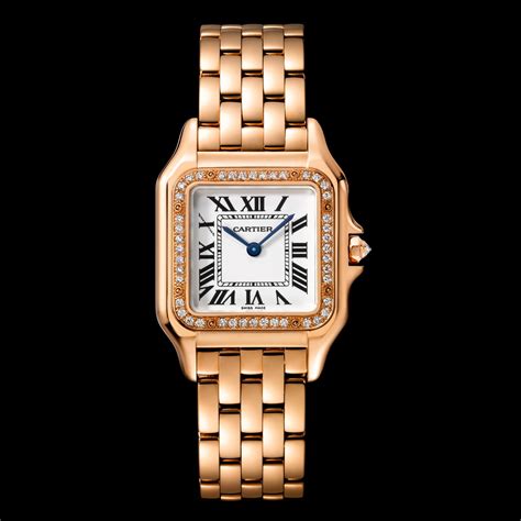 cartier panthere watch rose gold|cartier panthere men's watch gold.